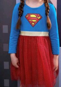 Kids Costumes to Hire - Supergirl Dress - 7 Years